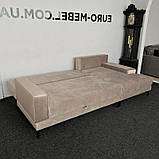 Новий розкладний диван в тканині на ніжках, фото 6