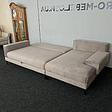 Новий розкладний диван в тканині на ніжках, фото 7