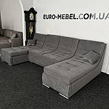 Розкладний диван з нішею п-подбної форми, фото 2