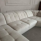 Новий диван п-подібний в тканині, фото 8