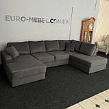 Новий диван з Європи п-подібної форми в тканині, фото 2