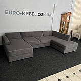 Новий диван з Європи п-подібної форми в тканині, фото 3