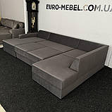Новий диван з Європи п-подібної форми в тканині, фото 6