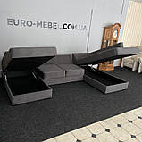 Новий диван з Європи п-подібної форми в тканині, фото 8