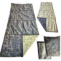 Антитепловізорний тент 2х4 двосторонній Зелений мультикам / Бруд земля. Захистний екран на авто, техніку