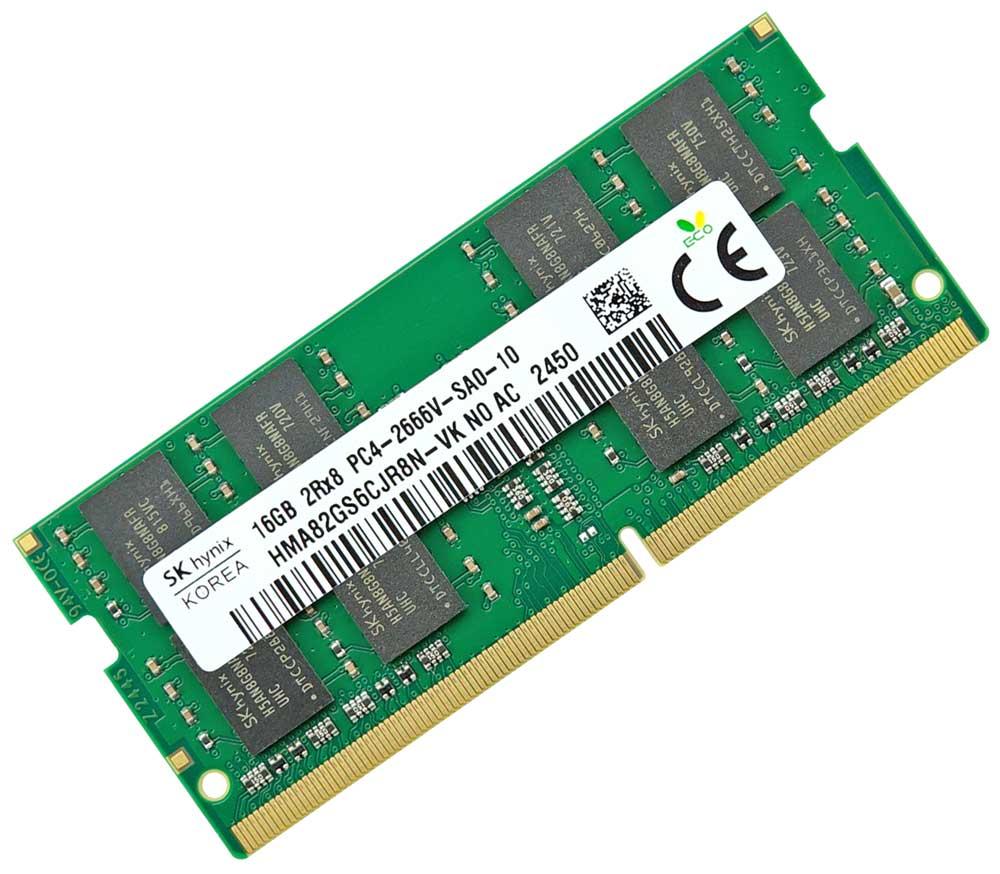Оперативна пам'ять для ноутбука DDR4-2666 16GB PC4-21300 SK hynix HMA82GS6CJR8N-VK