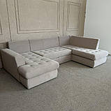 Розкладний диван п-подібний в тканині, фото 2