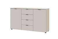 Комод Doros Рон 5 2 фасади 4 шухляди кашемір 140х38х81см (41516047)