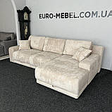 Новий розкладний диван в тканини з нішею, фото 4