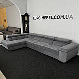 Великий кутовий диван в тканині, фото 2