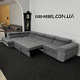 Великий кутовий диван в тканині, фото 3