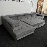 Великий кутовий диван в тканині, фото 6