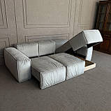 Кутовий диван в тканині новий розкладний диван, фото 6