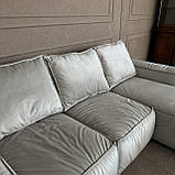 Кутовий диван в тканині новий розкладний диван, фото 8