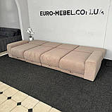 Новий прямий великий розкладний диван в тканині, фото 5