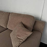 Новий прямий великий розкладний диван в тканині, фото 10