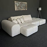 Новий модельний диван з пуфом, фото 5