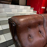 Прямий шкіряний диван б/в Голандія, фото 4