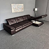 Шкіряний розкладний диван Німеччина натуральна шкіра, фото 7