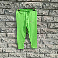 Лосини салатові зі стразами для дівчаток ФД-005