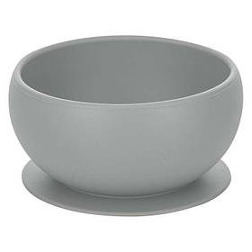Силіконова тарілка дитяча FreeON, grey