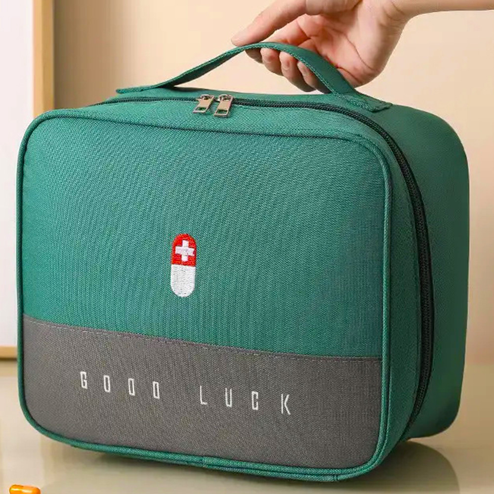 Аптечка-Органайзер Good Luck Green, Домашня, Автомобільна, Водонепроникна