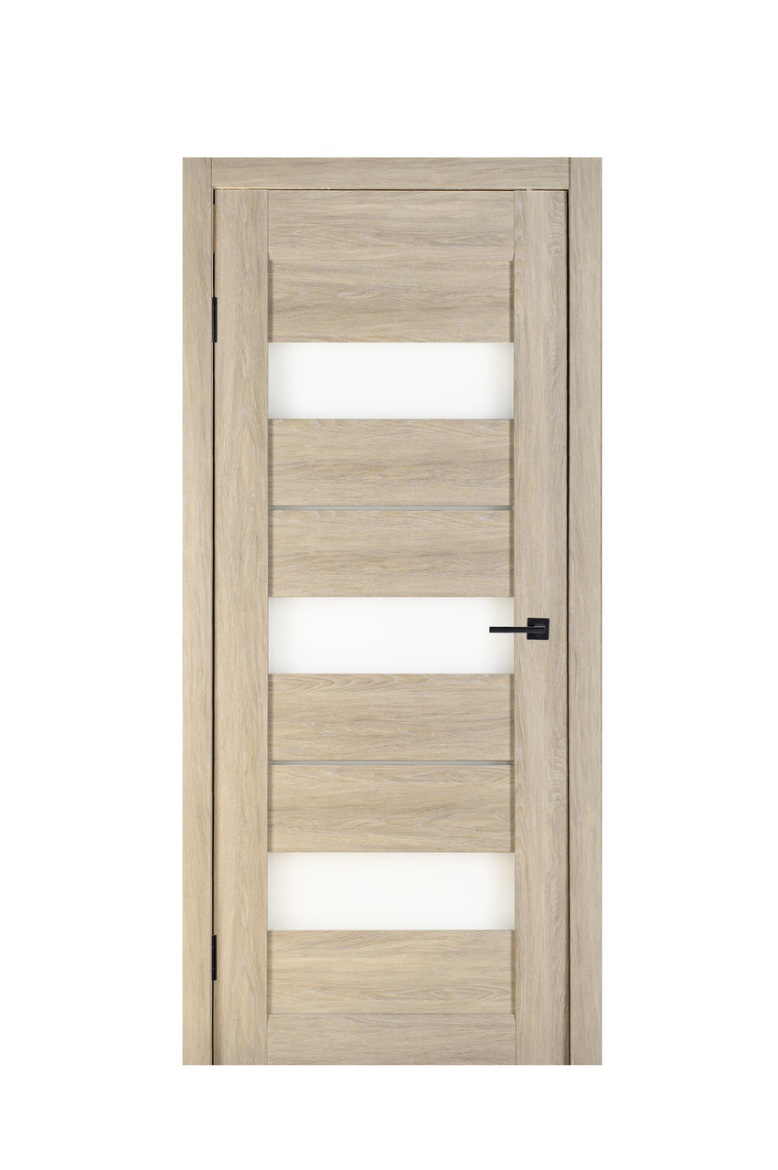 Двері Релікт Трес Дуб Grey + Сатинове скло 80*200 см Дверне полотно для дому Міжкімнатні двері