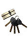 Латунний циліндр Kedr BRASS M 80 ZN (50*30) brass key, фото 3