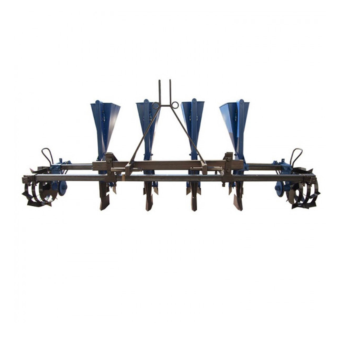 4-рядна часникосаджалка до мінітрактора (збільшені ложки d-34 мм)