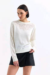 Кофта молодіжна трикотажна з ажурним візерунком, кольори в асортименті розмір 42-48
