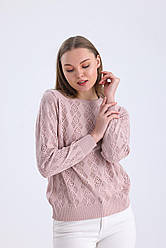 Молодіжна кофта трикотажна з ажурним візерунком, кольори в асортименті розмір 42-48