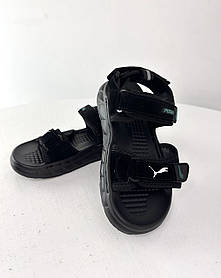 Босоніжки для хлопчиків Puma Чорні (Х8501-1) GFB розмір 33 (довжина устілки 20,5 см)