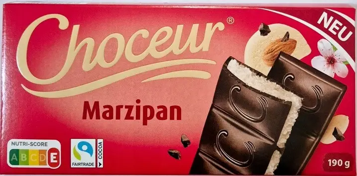 Шоколад Choceur Чорний з Марципаном 190 г Німеччина