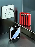 Mini Power Bank 30000mAh чотирипровідний  надшвидкий зарядний пристрій чорний, фото 7