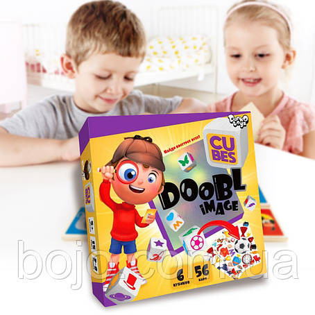 Настільна дитяча гра Doobl Image Cubes Знайди найшвидше! (IGR24), фото 1