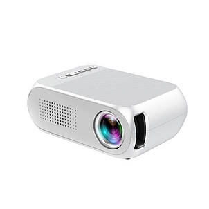 Портативний проектор YG-320 Mini 700 lumen з динаміком, підтримка 1080р, Білий (626), фото 3