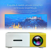 Портативний міні проектор з динаміками LED Projector YG300 кишеньковий проектор (626), фото 5