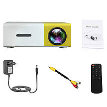 Портативний міні проектор з динаміками LED Projector YG300 кишеньковий проектор (626), фото 6