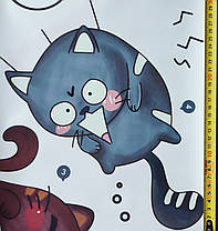 Вінілові наклейка Коти - цар гори (лист 60 х 90 см) Б442-11, фото 5