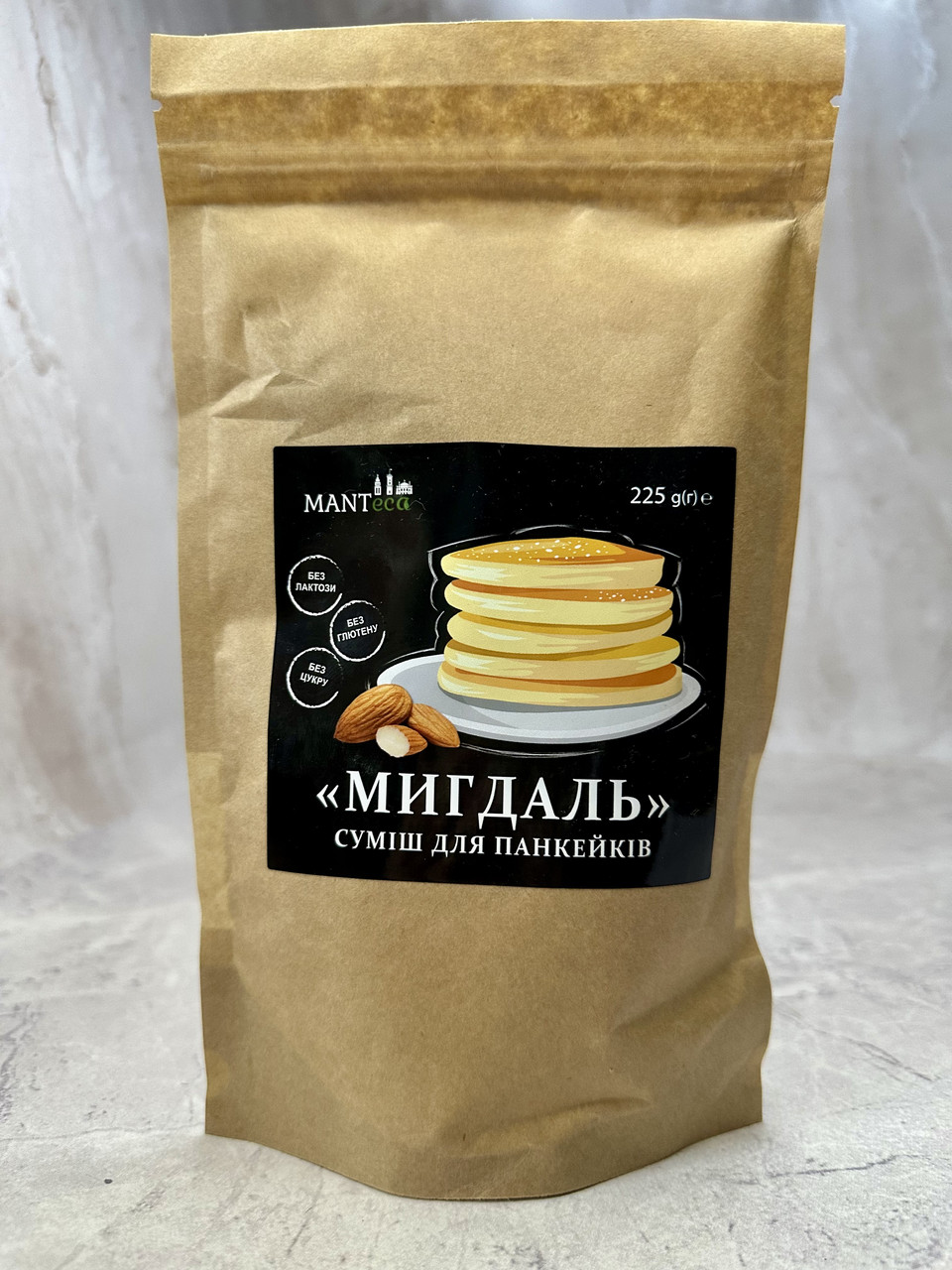Суміш для панкейків "Мигдаль" без цукру Manteca