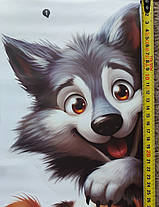 Вінілові наклейки BRUP Підглядні звірі (лист 30 х 90 см) Б398-17, фото 3