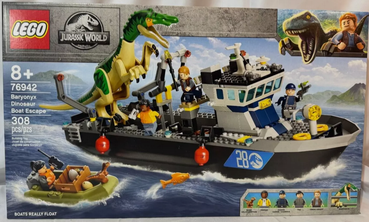 Конструктор Лего Побіг баріонікса на катері 76942 LEGO Jurassic World Baryonyx Dinosaur Boat Escape