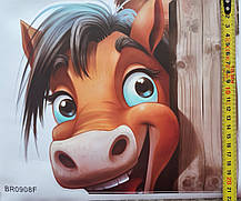 Вінілові наклейки BRUP Підглядні звірі (лист 30 х 90 см) Б398-17, фото 4