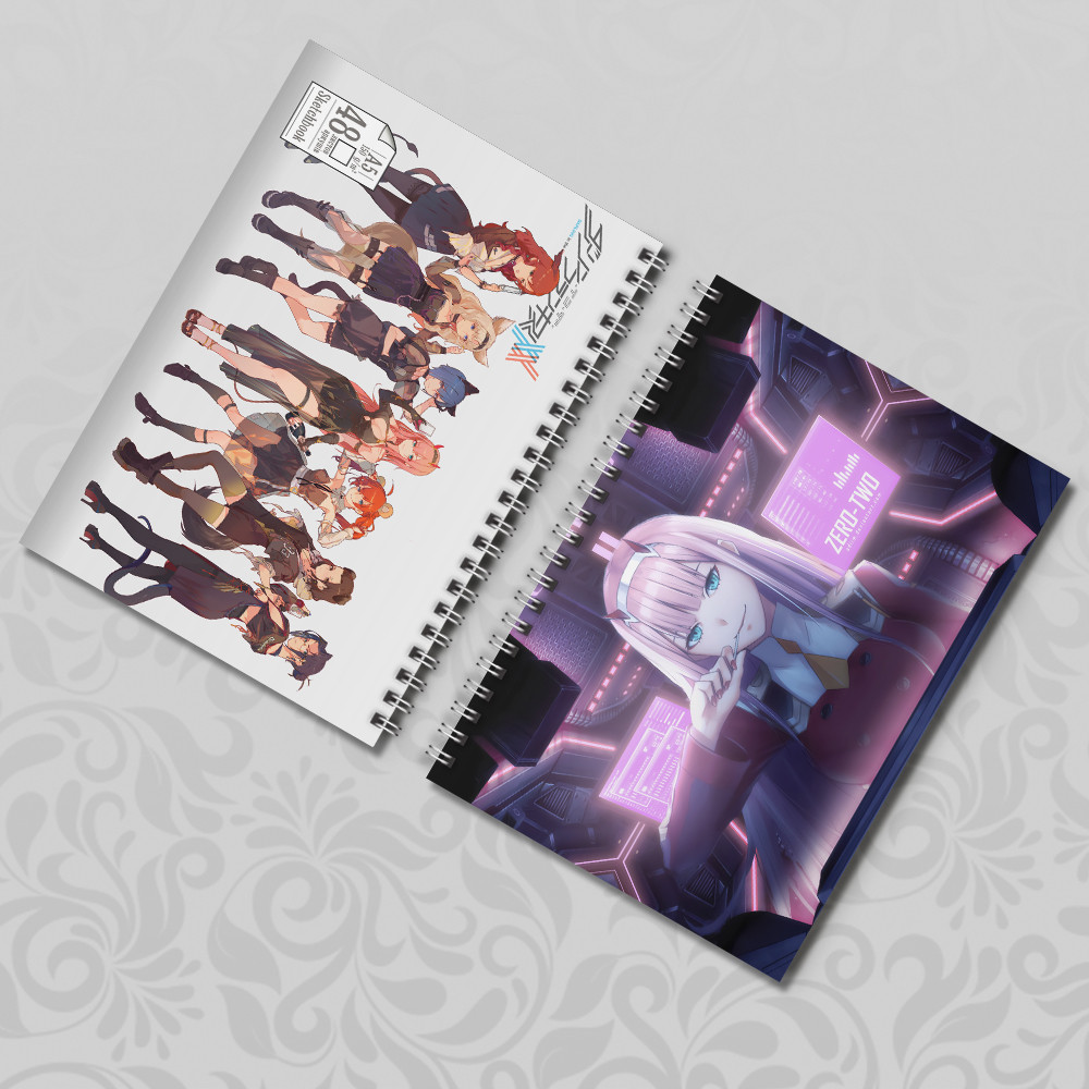Скетчбук А5 48 л. 150 гр.м² Аніме Darling in the FranXX / Милий у Франксі