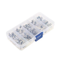 Запобіжники скляні 100шт М5x20мм, 0.5-30А набір