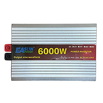 Перетворювач напруги EASUN POWER 6000W LCD інвертор із чистою синусоїдою 12V-220V, фото 3