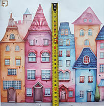 Наклейка BRUP Веселе кольорове місто (листо 30 х 60 см) Б424, фото 4