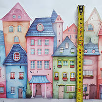 Наклейка BRUP Веселе кольорове місто (листо 30 х 60 см) Б424, фото 5