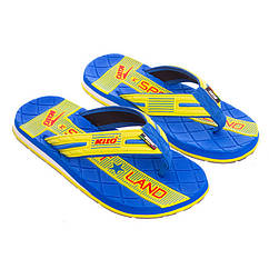 Дитячі в'єтнамки для хлопчиків Kito 4211 розмір 31 Blue-Yellow