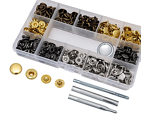 Набір металевих кнопок Альфа 12,5мм 80шт